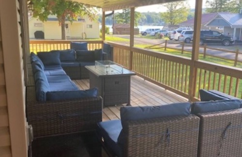 Bradford House | Bring your boat, this home offers a dock to tie up to and 10 feet of lakefront.