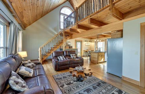 Bryson City House | Bryson City Cabin Deck and Mountain-View Hot Tub