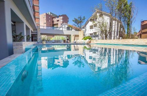 Pinamar Apartment | BTWINS Pinamar Dpto Top 8vo al mar c balcon c parrilla c cochera Pileta cubierta descubierta sauna gym cine