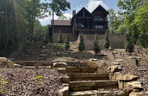 Blue Ridge Cabin | BUDDHA BLUE RIDGE RIVERnLuxury unique cabin riverfront nPool and spa