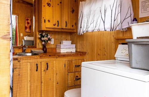 Notre-Dame-Auxiliatrice-de-Buckland Cabin | Dôme Forestier: Glamping, nature, stars, comfort, shared kitchen, CITQ304716.