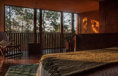 Mazamitla Ski Chalet | Cabaña Lujo con Alberca Climatizada Vistas al Bosque de Mazamitla