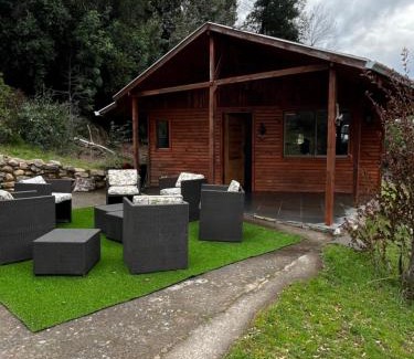 Bajos de Lircay House | Cabañas Velo de la Novia - Parque Nacional Radal 7 tazas