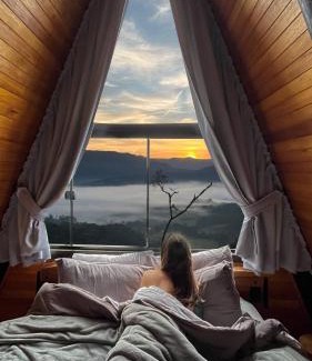 Urubici Ski Chalet | Cabana Vêneto A melhor vista para as montanhas