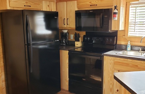 Christopher Creek Cabin | Cabin #10 is one of our new loft cabins!