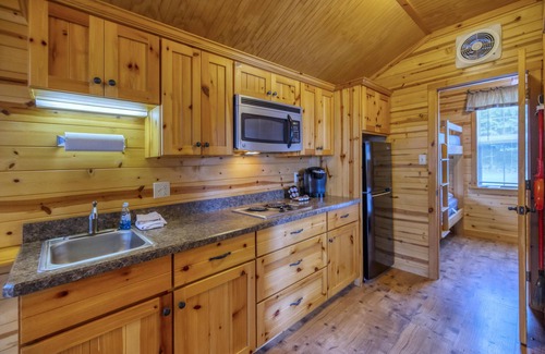Dickerson Run Cabin | Cabin 9 - The beautifully decorated interior of this cabin is perfect for any outdoor lover.
