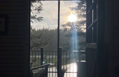 Kalispell Cabin | Cabin in the trees on a private pond with WiFi