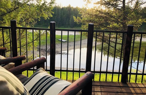 Kalispell Cabin | Cabin in the trees on a private pond with WiFi