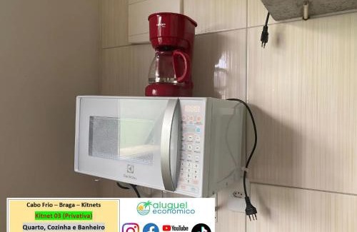 Braga Apartment | Cabo Frio - Braga - Kitnets - Aluguel Econômico