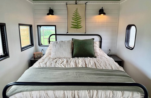 Grimms Landing Cabin | Caboose Tiny Home in Frazier’s Bottom, WV
