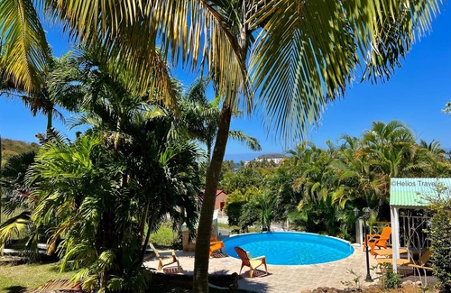 Bas Vent Villa | Cajou (7p), 3 A/C bedrooms, pool, coastal view, sea 400 m