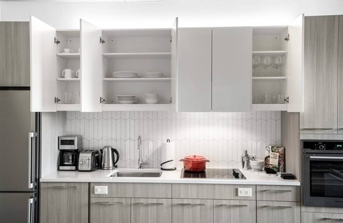 MIT Apartment | Calming Kendall Square Studio w/Gym, near MIT by Blueground