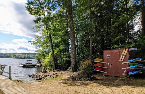 Meredith House | Camp Runamuck on Lake Waukewan! Sandy Beach, Dock, Screened Porch!