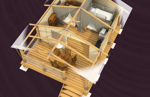 Rieux-de-Pelleport House | Camping Flower Les Mijeannes* - Freeflower Confort 3 room apartment for 5 people Without sanitary facilities