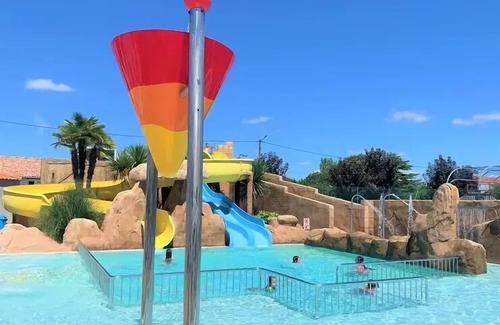 Jard-sur-Mer House | Camping L'Océano d'Or* - Carribbean TV mobile home 3 rooms 4/5 people