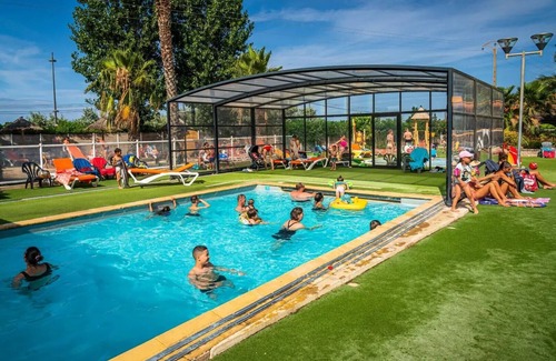 Serignan-Plage House | Campsite Le Clos Virgile* - Mobil Home Dune TV Clim Plancha 4 Rooms 6 people