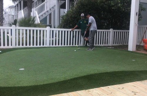 Ocean Isle Beach House | Canal Front w/Putting Green w/private dock & private heated pool; Sleeps 18+