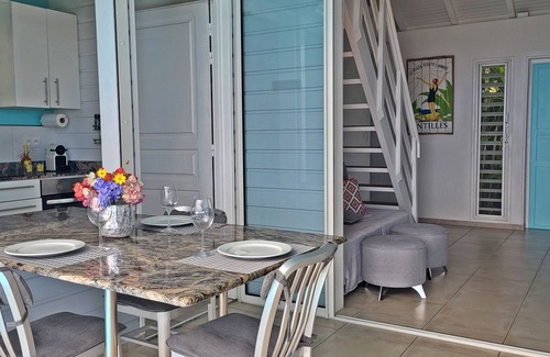 Bouillante Villa | Caribbean seafront, sea view and access, private swimming pool 'Villa Blue Haven 1' - France