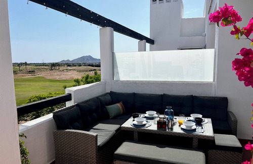 Torre-Pacheco Apartment | Casa Carlitos, 2-bed apartment with large terrace overlooking golf views