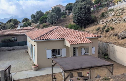 Viggianello House | Casa Orizonte, Villa, Viggianello Heights, View on the Valinco gulf