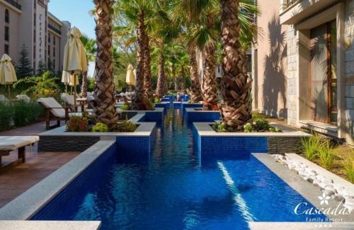 Chaika Resort | Cascadas pool view luxury apartment Sunny beach