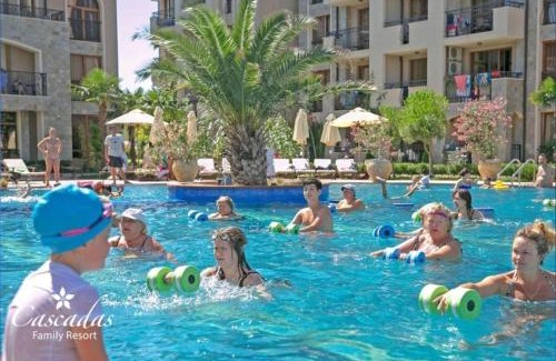 Chaika Resort | Cascadas pool view luxury apartment Sunny beach