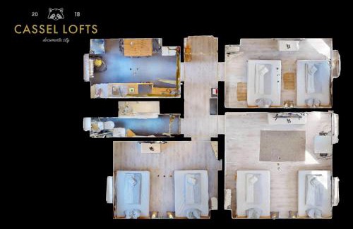 Vorderer Westen Apartment | CASSEL LOFTS - Monteurwohnung bis 6 Personen - Waschmaschine - Internet