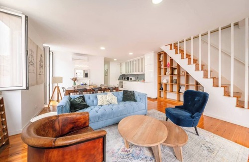 Socorro Apartment | Castle-View Penthouse Duplex in Lisbon