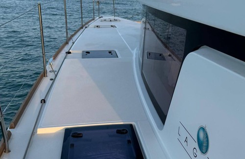 San Miguel de Abona Boat Rental | 'Catamarán Last Call' with Sea View, Private Terrace and Wi-Fi