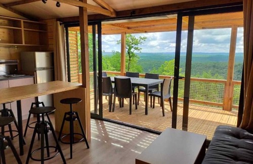 Saint-Cirq-Lapopie Ski Chalet | Chalet 3 étoiles - Piscine - efchbf