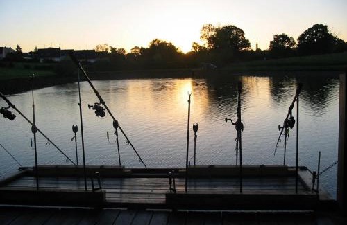 Villiers-Charlemagne House | Chalet au Bord de l'Eau avec Pont levis - Idéal Familles & Pêcheurs, 5-7 pers, Terrasse et Jeux - FR-1-600-166