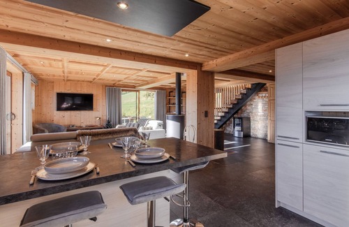 Cordon Ski Chalet | Chalet Mont Blanc - Départ ski -Vue exceptionnelle