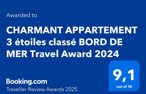 Plougonvelin Apartment | CHARMANT APPARTEMENT 3 étoiles classé BORD DE MER Travel Award 2024