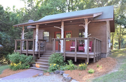 Flippin Cottage | Charming 2-bed/2 bath cottage with AC, a fishing dock, and a boat dock.