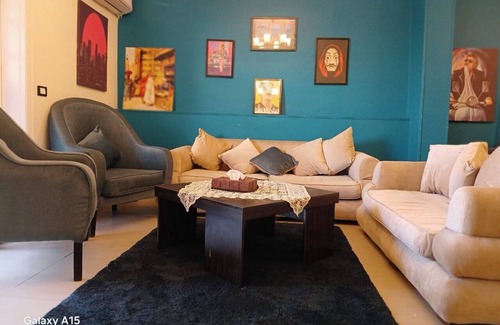 New Cairo Apartment | Charming 2-bedroom apartment with WiFi, AC in phenomenal القاهرة الجديدة