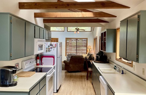 Kachina Village House | Charming 3/2 cabin in the pines. Pine views from a big deck, 175 specials!