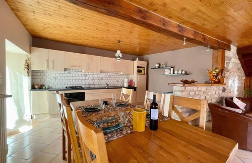 Saint-Germain-Laprade Cottage | Charming Family Cottage near UNESCO Sites with Fireplace, WiFi, and Baby Equipment