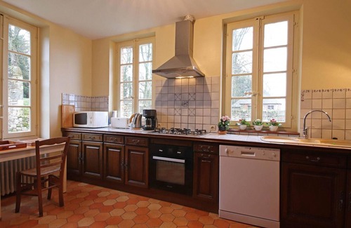Le Grais Cottage | Charming house in 18th-century castle with garden and fireplace