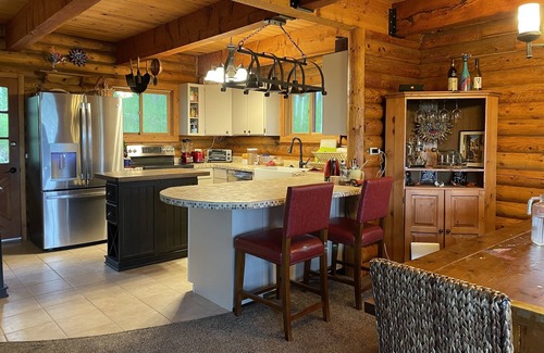 Star Valley Ranch Cabin | Charming log cabin with spectacular views of the valley. Comfy and cozy.