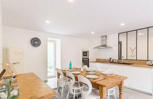 Siouville-Hague Cottage | Charming Stone House: Ocean View, Surfers' Paradise, Enclosed Garden, Pet-Friendly, Modern Amenities