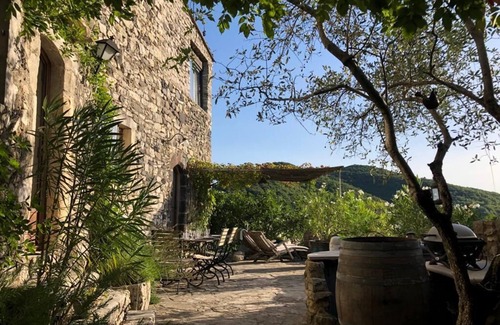 Saint-Thome House | Charming stone house; magnificent view; heated swimming pool; quiet location