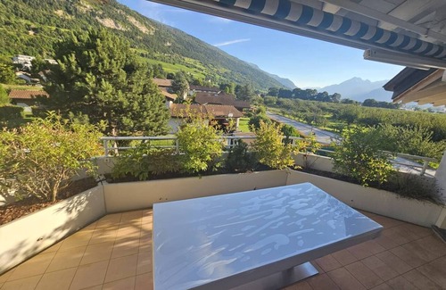Sion Apartment | Charming Swiss Apartment in Bramois with Alpine Views.