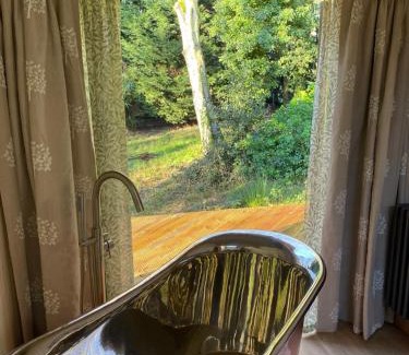 Holt House | Chez Maurice Luxury Shepherds Hut with Bath and Hot Tub