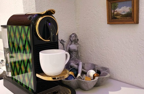 Riyadh Apartment | Chic 1-bedroom living room kitchen small garden. with WiFi, AC in Riyadh