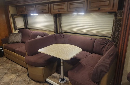 Ocoee House | Class A motorhome. In our backyard or a local RV resort.