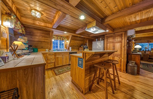 Rhododendron Cabin | Classic waterfront A-frame w/a full kitchen & large deck - close to skiing