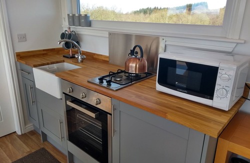 Dalry House | Cleeves Cabins, Arran Luxury Lodge With hot tub