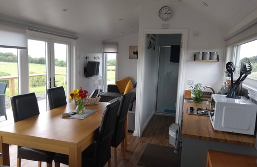 Dalry House | Cleeves Cabins, Arran Luxury Lodge With hot tub