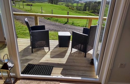 Dalry House | Cleeves Cabins, Arran Luxury Lodge With hot tub