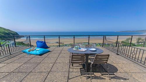 Putsborough Apartment | Clifton Court Apt 16 with Indoor Heated Pool & Sea Views